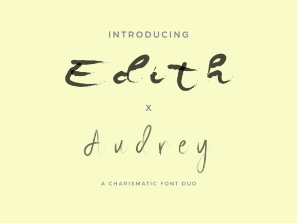 Crafting With Edith X Audrey Duo: A Script Font for Handmade Products