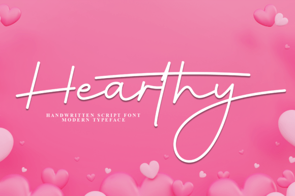 Hearthy: A Graceful Script Font