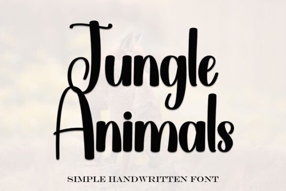 Jungle Animals Font: A Handwritten Typeface for Editorial Warmth