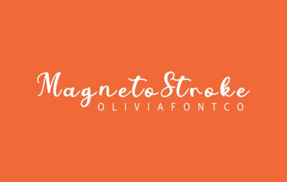 Magnetostroke: A Romantic Handwritten Font