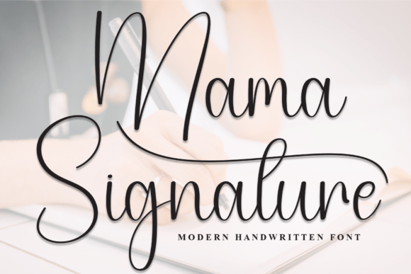 Mama Signature Font for Creative Projects