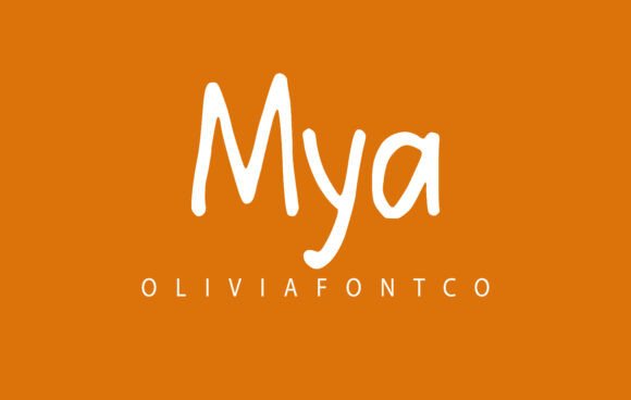 Mya Font: A Handwritten Typeface with Romantic Charm for Crafters