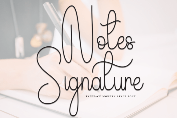 Notes Signature: A Handwritten Font for Handmade Brands
