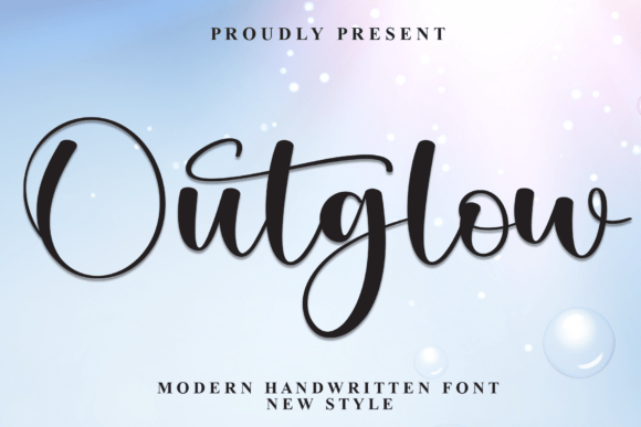 Outglow: An Elegant Script Font for Handmade Products