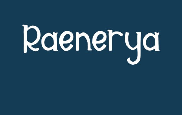 Raenerya Font: A Handwritten Typeface for Makers