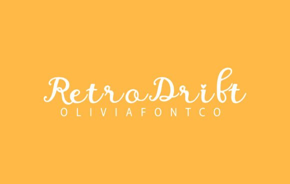 Retrodrift: A Romantic Handwritten Font