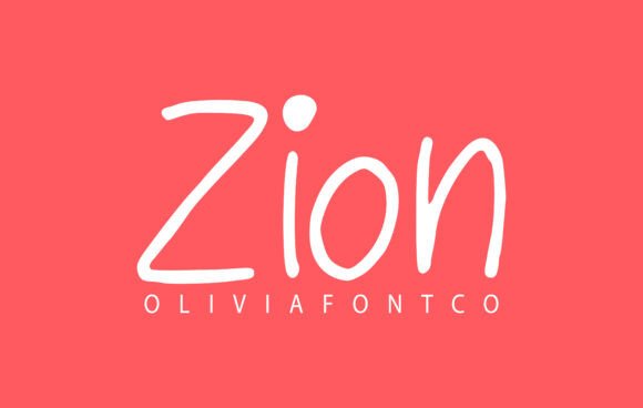 Zion: A Handwritten Font with a Romantic Pulse for Editorial Design